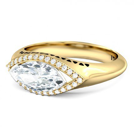 Marquise Diamond Ring Orlo - Side View
