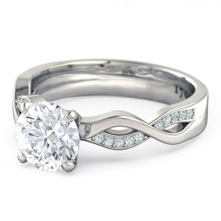 Engagement Ring Platinum 950 Felicita - Side View