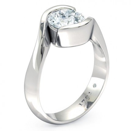 Engagement Ring Platinum 950 The Embrace - Main View