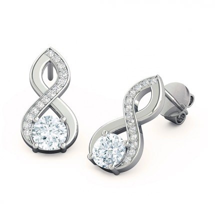 Diamond Earrings White Gold Felicita