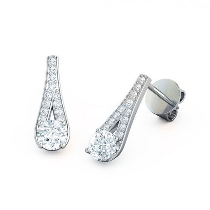 Diamond Earrings White Gold Maia