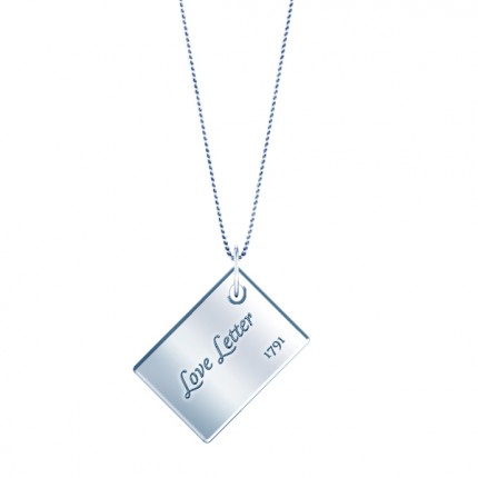 Necklaces Silver Classic Love Letter