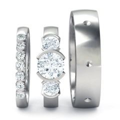  White Gold Eternal Matching Set