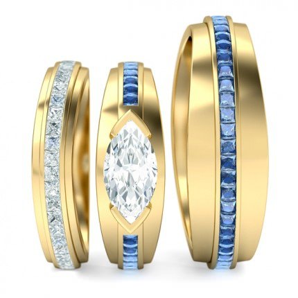 Marquise s Deep Blue Matching Set