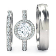 White Gold Sempre Matching Set