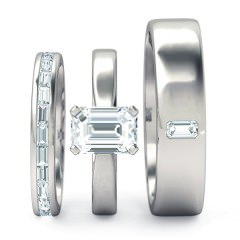 Emerald Matching Sets Platinum 950 Brilliante