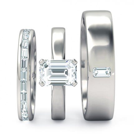 Emerald Matching Sets White Gold Brilliante