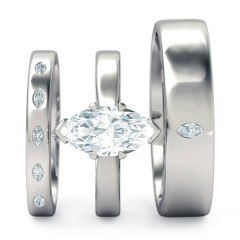 Marquise s White Gold Duchess Matching Set