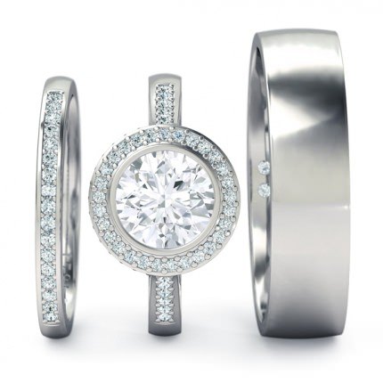  White Gold Spellbound Matching Set