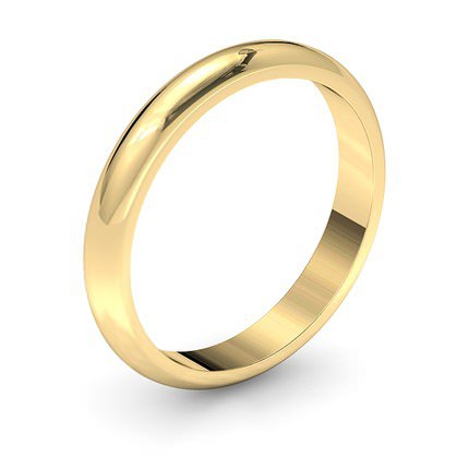 Wedding Band D Shape Band - Main View