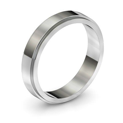 Wedding Band Platinum 950 Step Band - Main View