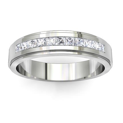 Wedding Bands White Gold 1791 Princess Band