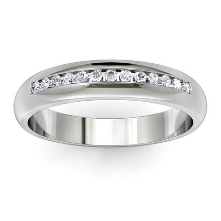 Wedding Bands Platinum 950 Bead set Band