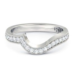 Wedding Bands White Gold Perlina Women's