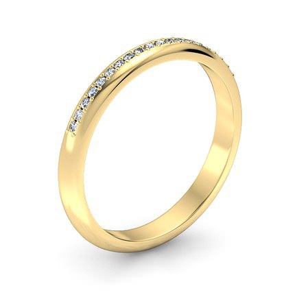 Wedding Band Bead-set Diamond Ring - Main View
