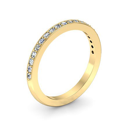  Millgrain Wedding Band - Main View