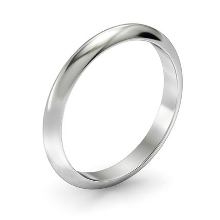 White Gold 1791 Wedding Band - Main View