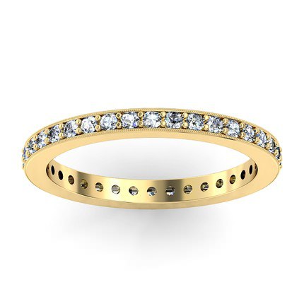 s Full Millgrain Wedding Band