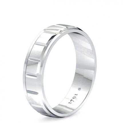 Wedding Band Platinum 950 La Lucia Men's - Main View