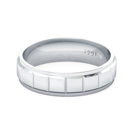 Wedding Bands White Gold La Lucia Men's