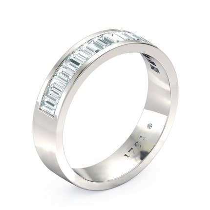 Wedding Band Platinum 950 Quadrata Women's - Main View