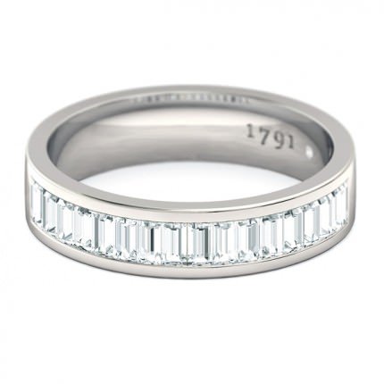 Wedding Bands Platinum 950 Quadrata Women's