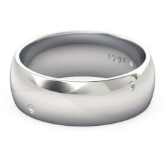 Wedding Bands White Gold Ignite Men's