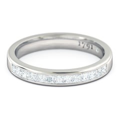 Wedding Bands Platinum 950 Princess Women's