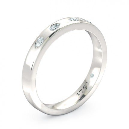 Wedding Band White Gold Pero Women's - Main View