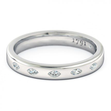 Wedding Bands White Gold Duchess Women's