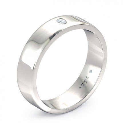 Wedding Band Platinum 950 Pero Men's - Main View