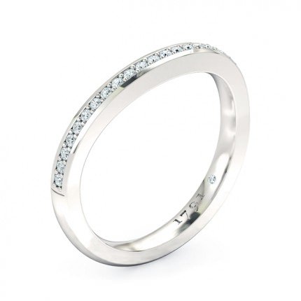 Wedding Band White Gold Opera Women's - Main View