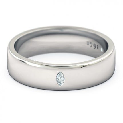 Wedding Bands White Gold Duchess Men's