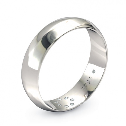 Wedding Band Platinum 950 1791 Cluster Men's - Main View