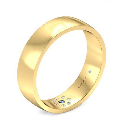 Wedding Band Azure Men's - Main View