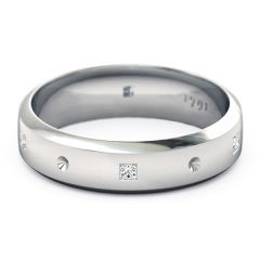 Wedding Bands Platinum 950 Elena Men's