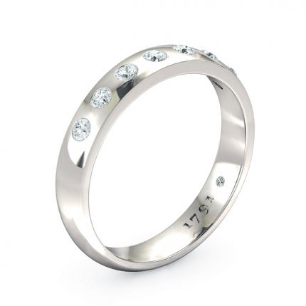 Wedding Band White Gold Radiosa Women's - Main View