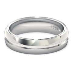 Wedding Bands White Gold Essence Men's