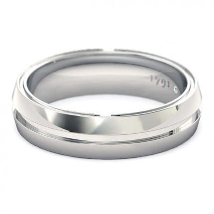 Wedding Bands White Gold Essence Men's