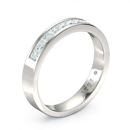 Wedding Band Platinum 950 Fiorella Women's - Main View