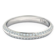 Wedding Bands White Gold 1791 Solitaire Women's