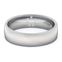 Wedding Bands Platinum 950 Spellbound Men's