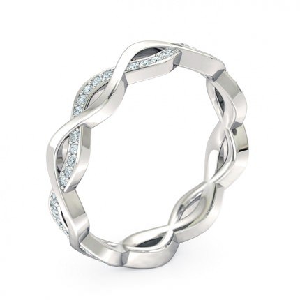 Wedding Band White Gold Felicita Women's - Main View