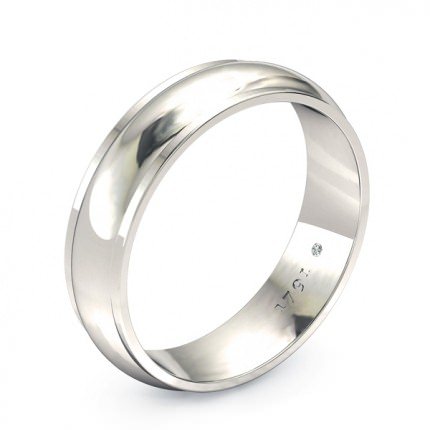 Wedding Band White Gold Passione Men's - Main View