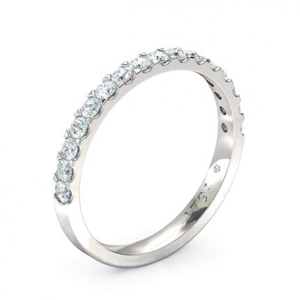 Wedding Band Platinum 950 Scintillare Women's - Main View