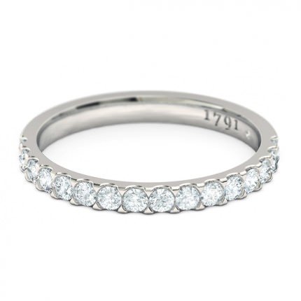 Wedding Bands Platinum 950 Scintillare Women's