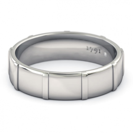 Wedding Bands White Gold Speranza Men's