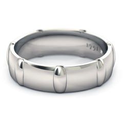 Wedding Bands Platinum 950 Scintillare Men's