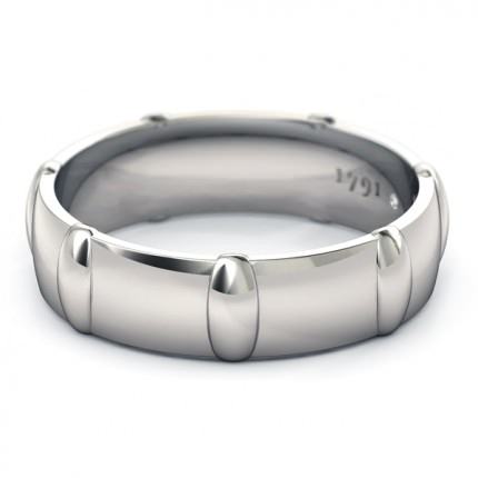 Wedding Bands Platinum 950 Scintillare Men's