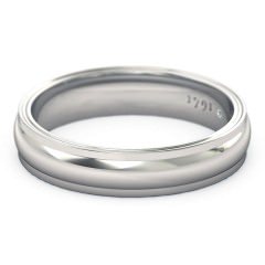 Wedding Bands White Gold Sempre Men's